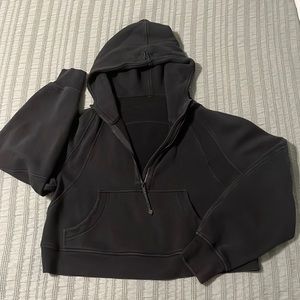 Lululemon Scuba Oversized Hoodie Quarter Zip Black Size M/L
